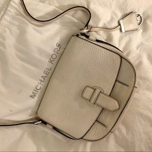White Michael Kors Leather Crossbody
